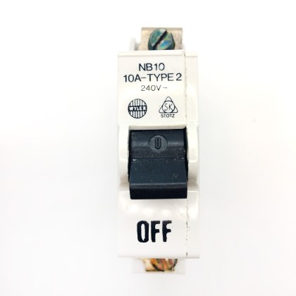 Wylex Stotz Kontakt NB10 10A 10 Amp MCB Circuit Breaker Type 2